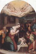 unknow artist THe adoration of  the shepherds Germany oil painting art